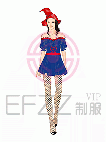 夜場ktv包房公主服設計642