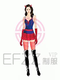 夜場ktv包房公主服設計641