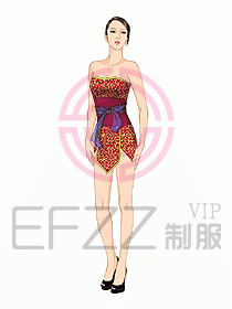 夜場ktv包房公主服設計648