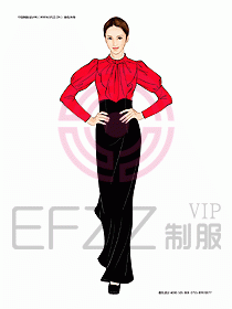夜總會迎賓咨客制服設計圖244