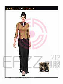 桑拿水療咨客迎賓制服設計291