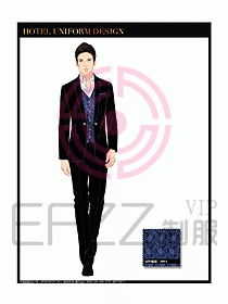 桑拿水療咨客迎賓制服設(shè)計295