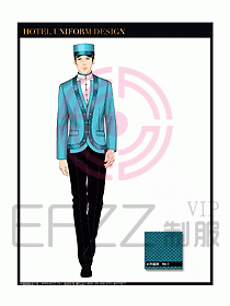 酒店門童保安制服設計圖813