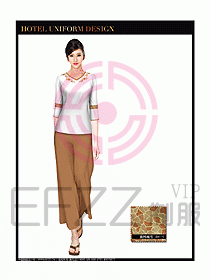 桑拿spa按摩技師制服設計806
