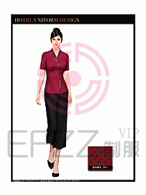 桑拿spa按摩技師制服設計804