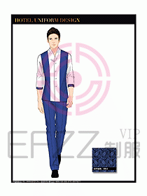 桑拿spa按摩技師制服設計809