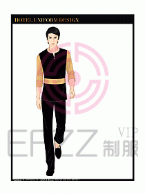 桑拿spa按摩技師制服設(shè)計811