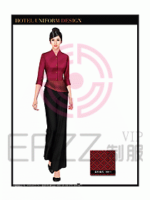 桑拿水療會所前臺服務員制服181