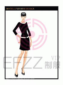 SPA水療會所服務員制服設計圖325