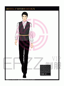 酒店西餐服務員制服設計圖852