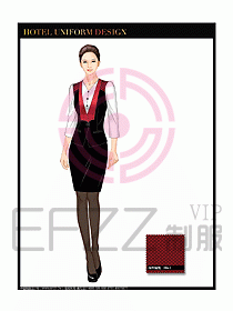 酒店西餐服務(wù)員制服設(shè)計(jì)圖861