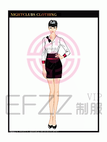 夜總會KTV服務員制服設計圖502