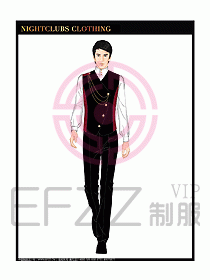 夜總會(huì)KTV服務(wù)員制服設(shè)計(jì)圖503