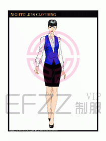 夜總會KTV服務(wù)員制服設(shè)計(jì)圖507