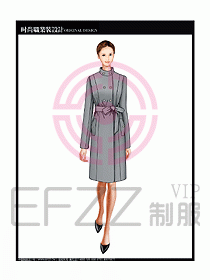 女職業裝OL大衣設計圖139