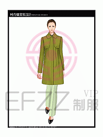 女職業裝OL大衣設計圖145