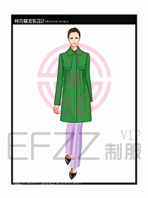 女職業裝OL大衣設計圖146