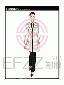 女職業裝OL大衣設計圖143