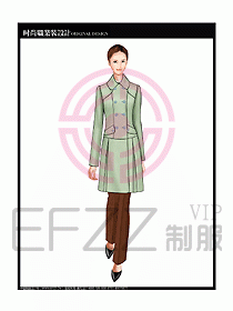 女職業裝OL大衣設計圖148