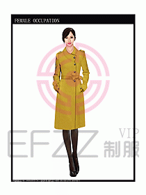 女職業(yè)裝OL大衣設(shè)計(jì)圖156