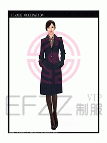 女職業(yè)裝OL大衣設計圖160