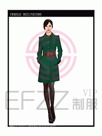 女職業(yè)裝OL大衣設(shè)計圖158