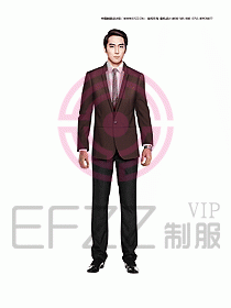 男職業裝西服設計圖304
