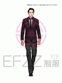 男職業裝西服設計圖369