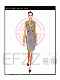 女職業(yè)裝襯衫馬夾設(shè)計圖222