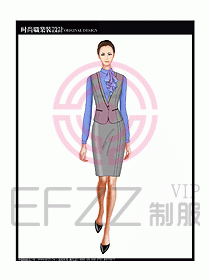 女職業裝襯衫馬夾設計圖223