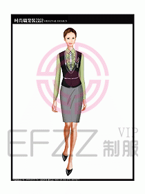 女職業裝襯衫馬夾設計圖226