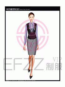 女職業裝襯衫馬夾設計圖227