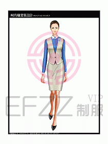 女職業裝襯衫馬夾設計圖232