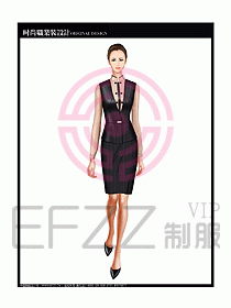 女職業(yè)裝襯衫馬夾設(shè)計(jì)圖236