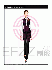 女職業(yè)裝襯衫馬夾設計圖239