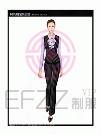 女職業(yè)裝襯衫馬夾設(shè)計圖241