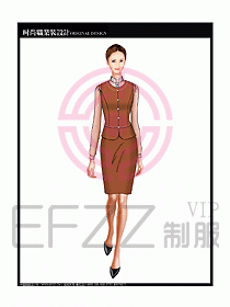 女職業裝襯衫馬夾設計圖260