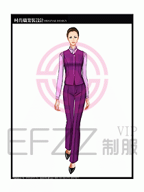 女職業裝襯衫馬夾設計圖263