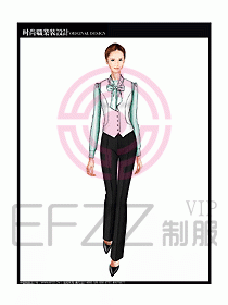 女職業裝襯衫馬夾設計圖266