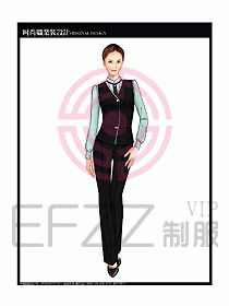 女職業裝襯衫馬夾設計圖302