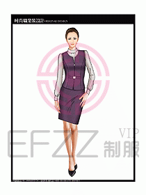 女職業裝襯衫馬夾設計圖304