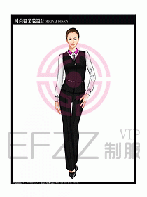 女職業裝襯衫馬夾設計圖312