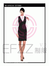 空姐職業(yè)服裝設計效果圖425