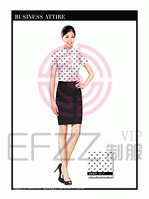 空姐職業服裝設計效果圖431