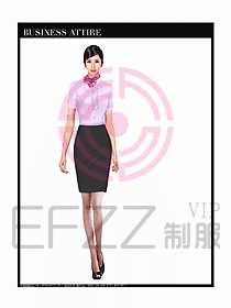 空姐職業服裝設計效果圖447