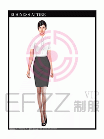 空姐職業(yè)服裝設(shè)計(jì)效果圖457