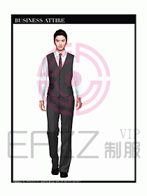 男職業裝商務馬夾設計125