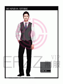 男職業裝商務馬夾設計133