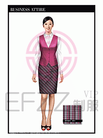 女職業裝時尚馬夾設計317