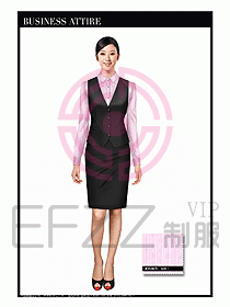 女職業裝時尚馬夾設計321